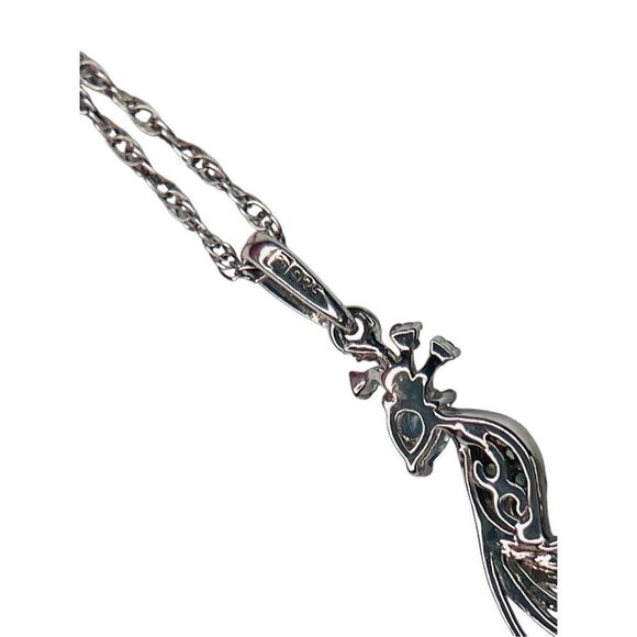 Sterling Silver 925 Peacock Tourmaline Variants CZ 18" Pendant Necklace NWOT - Picture 7 of 12